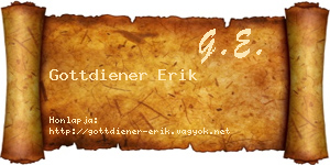 Gottdiener Erik névjegykártya